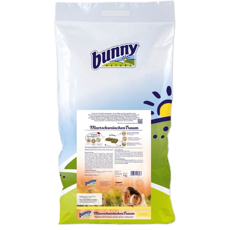 Bunny MeerschweinchenTraum basic Kleintierfutter 4 Kilogramm