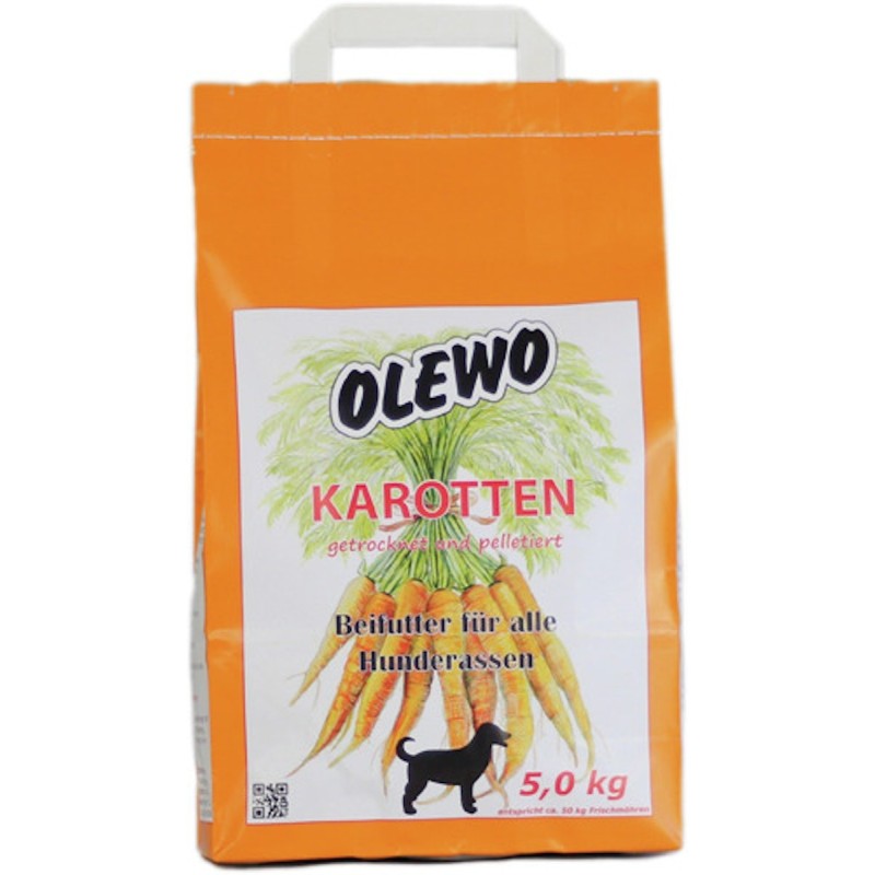 OLEWO Karottenpellets Hundezusatzfutter 5 Kilogramm