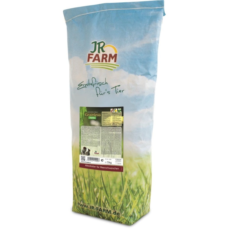 JR FARM Grainless Herbs Meerschweinchen Kleintierfutter Sparpaket 2 x 5 Kilogramm