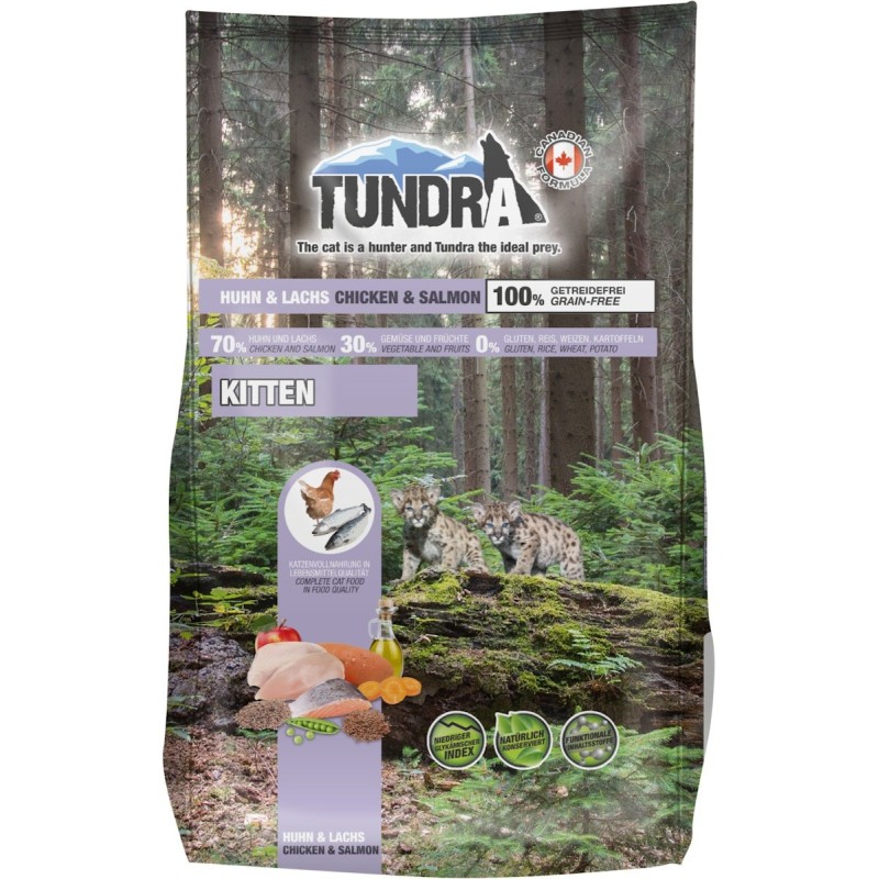 Tundra Cat Kitten Huhn & Lachs Katzentrockenfutter Sparpaket 2 x 1,45 Kilogramm