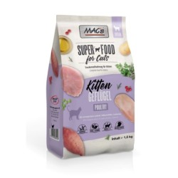 MAC's Kitten Geflügel & Shrimps Katzentrockenfutter Sparpaket 2 x 1,5 Kilogramm