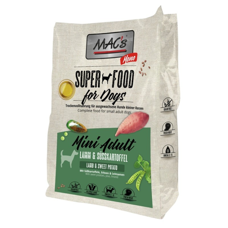 MAC's DOG Mono Mini Lamm Hundetrockenfutter 7 Kilogramm