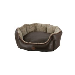 Nobby Komfortbett TARI oval braun 86 x 70 x 24cm