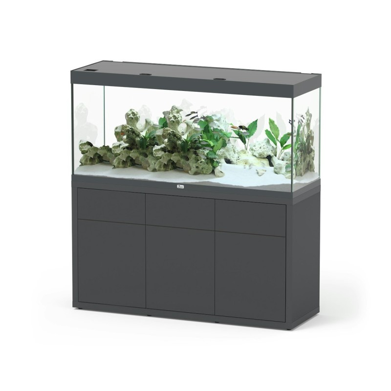 aquatlantis Sublime 420 150x50x70 Zentimeter Aquarium mit Unterschrank anthrazit