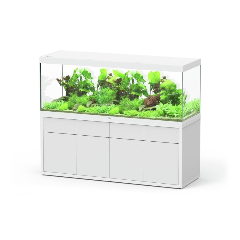 aquatlantis Sublime 850 200x70x75 Zentimeter Aquarium mit Unterschrank weiß