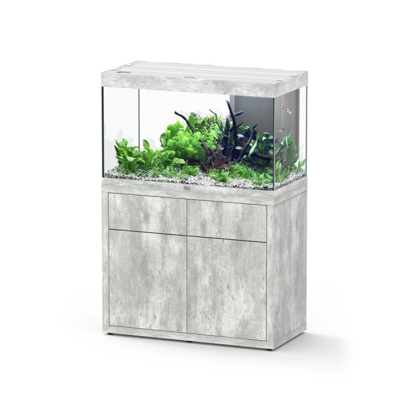 Aquatlantis Sublime 245 100x50cm Aquarium mit Unterschrank Steinoptik