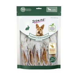 DOKAS Kaninchenohren getrocknet Hundesnack 7 x 180 Gramm