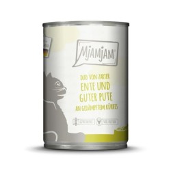 MjAMjAM – DUO 400g MjAMjAM Katze Sparpaket 12x400g DUO Ente und Pute mit Kürbis