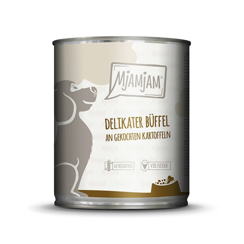 MjAMjAM – ausgewählte Fleischsorten 800g MjAMjAM Hund Sparpaket 12x800g Büffel mit Kartoffel