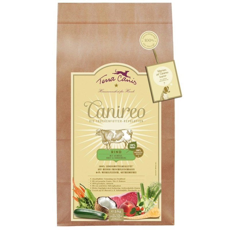 Terra Canis Canireo Rind getreidefrei Hundetrockenfutter 5 Kilogramm