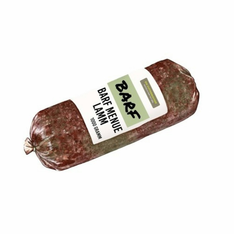 Die Futtermacher Barf Menü Lamm Spezialfutter / Frostfutter für Hunde Sparpaket 10 x 1 Kilogramm