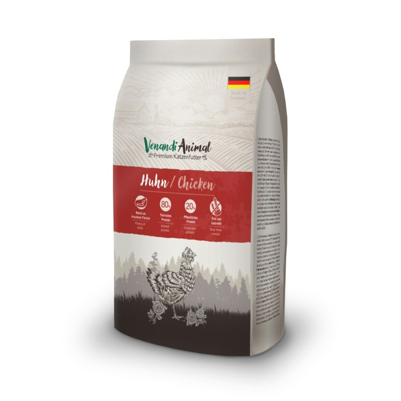 VenandiAnimal Huhn Katzentrockenfutter Sparpaket 2 x 1,5 Kilogramm Huhn