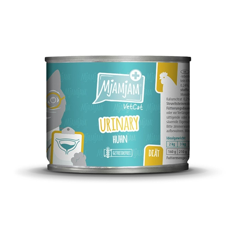 MjAMjAM - VetCat 200g MjAMjAM Katze Sparpaket 12x200g Vet Diät Urinary Huhn