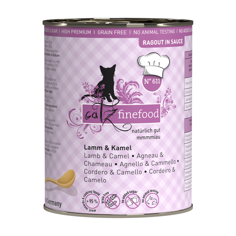 Catz Ragout - 380g Ragout Lamm & Kamel Nr. 611- 6 x 380g