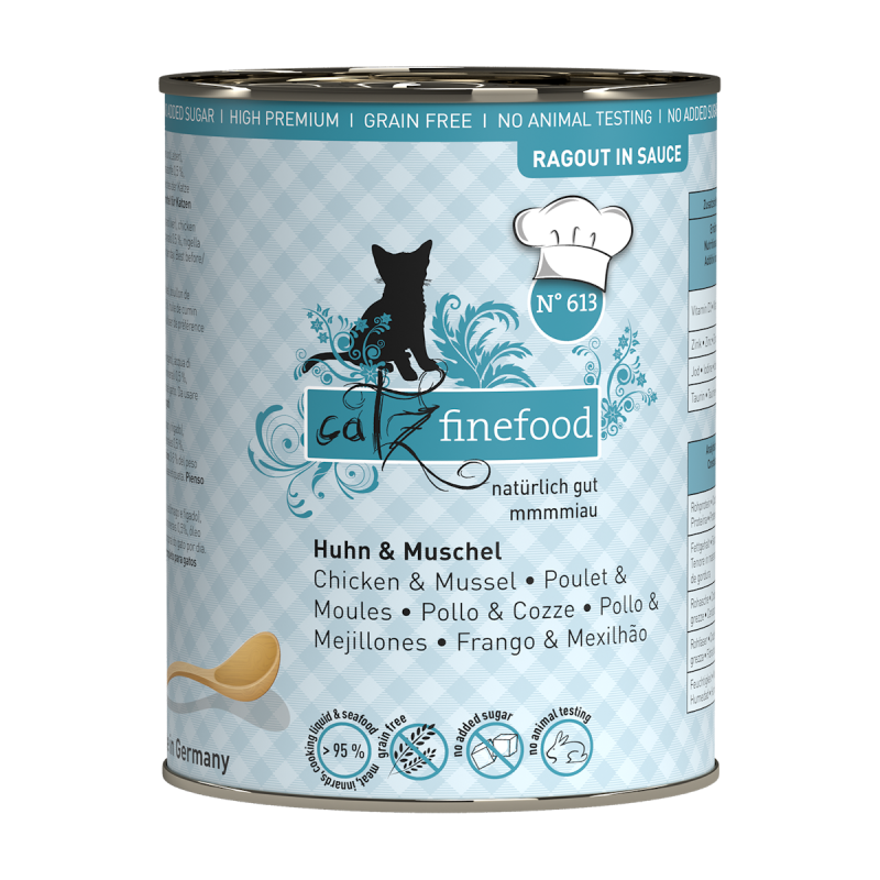 Catz Ragout - 380g Ragout Huhn & Muschel Nr. 613- 6 x 380g