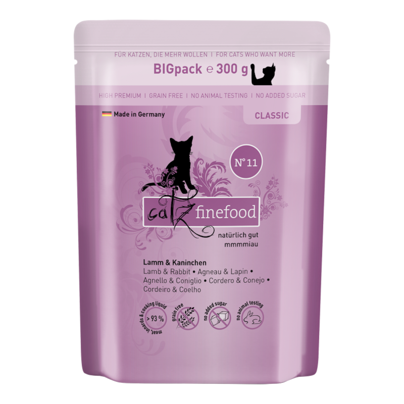 Catz finefood Classic 300g Lamm & Kaninchen Nr. 11 - Sparpaket 12 x 300g