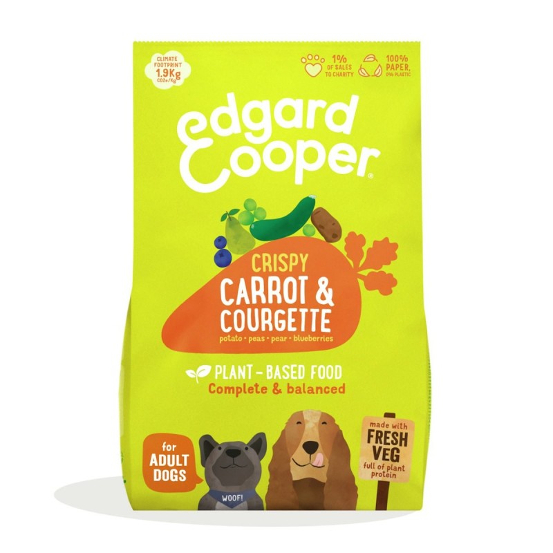 Edgard&Cooper Crispy Karotte und Zucchini Hundetrockenfutter 2,5 Kilogramm