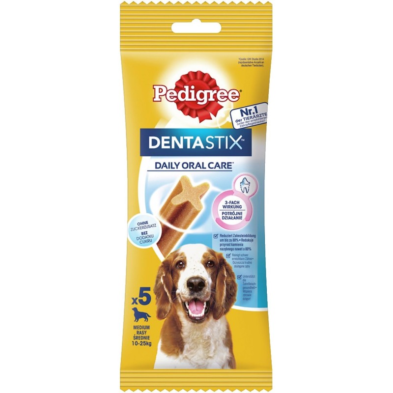 Pedigree Denta Stick Oral Care Hundesnack 14 x 5 Stück Größe M