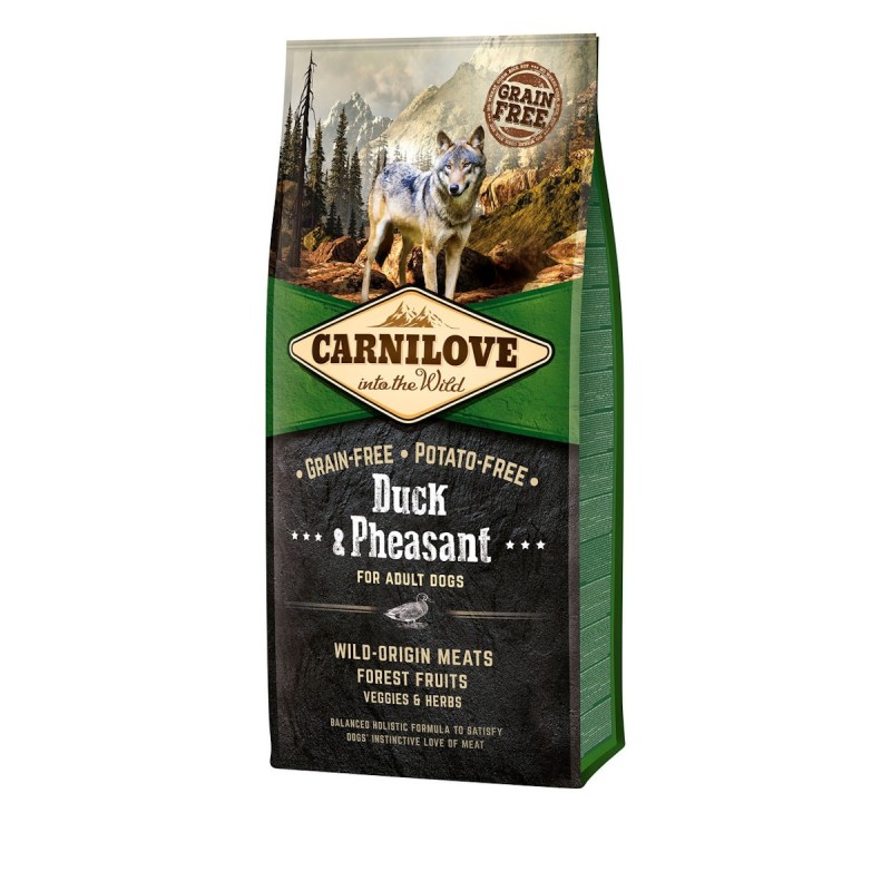 CARNILOVE Adult Duck & Pheasant Hundetrockenfutter Sparpaket 2 x 12 Kilogramm