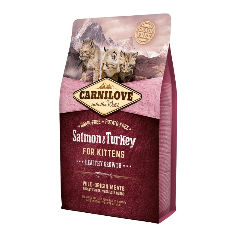 CARNILOVE Kitten Salmon & Turkey Katzentrockenfutter Sparpaket 2 x 2 Kilogramm