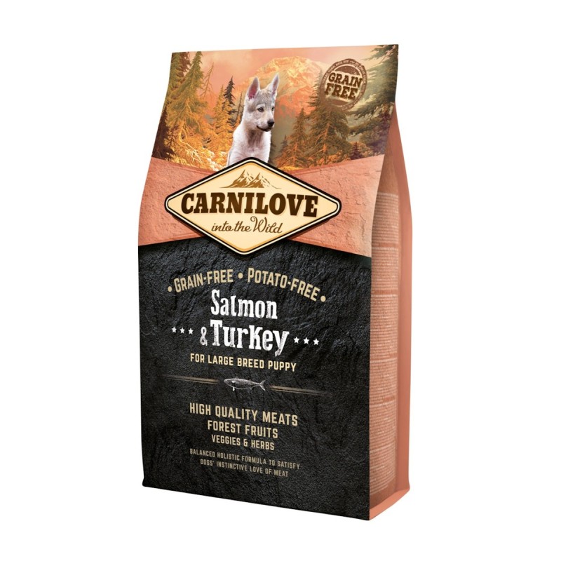 CARNILOVE Puppy Large Breed Salmon & Turkey Hundetrockenfutter 4 Kilogramm