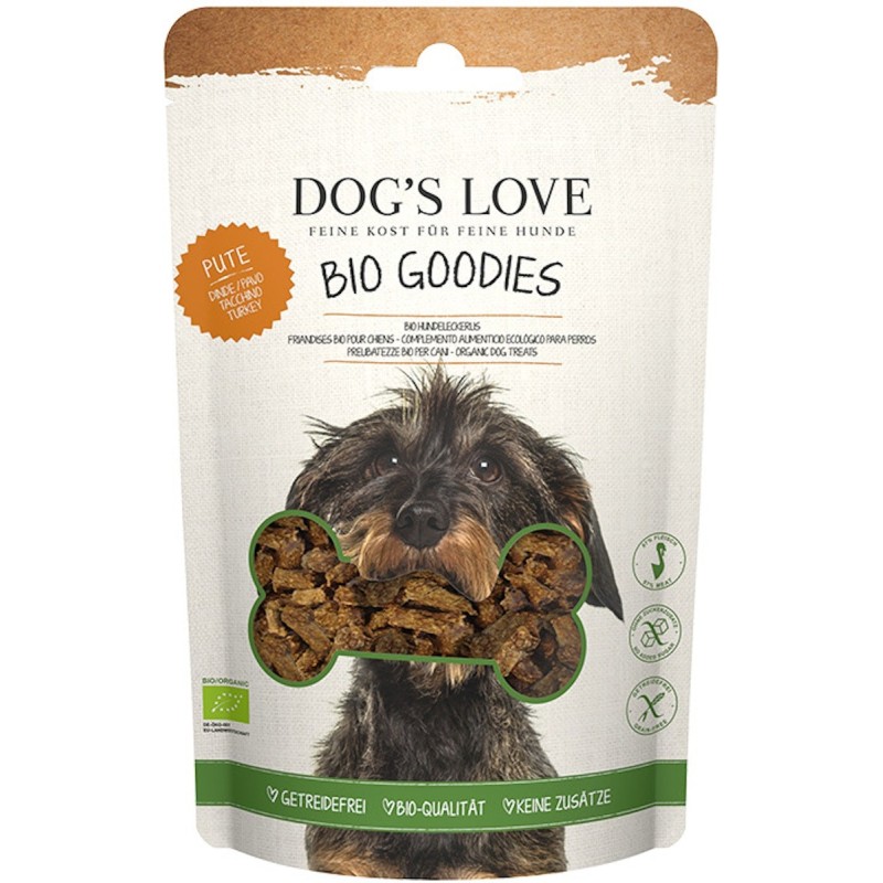 Dog's Love Bio 150 Gramm Hundesnacks Goodies Pute 6 x 150 Gramm