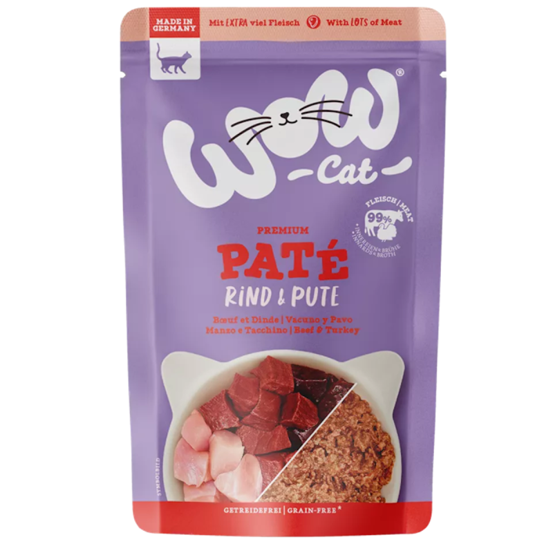 WOW Cat 125g Adult Rind&Pute