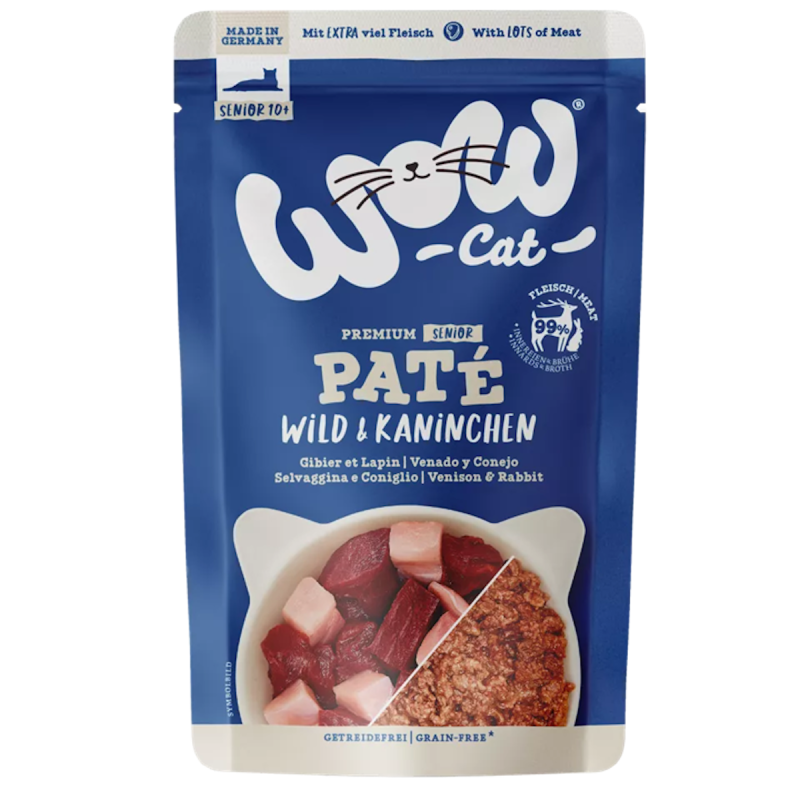 WOW Cat 125g Senior Wild&Kaninchen