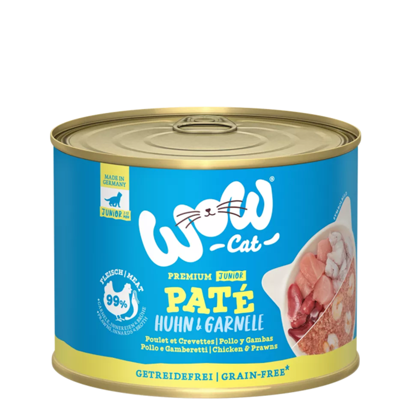 WOW Cat 200g Junior Huhn&Garnele