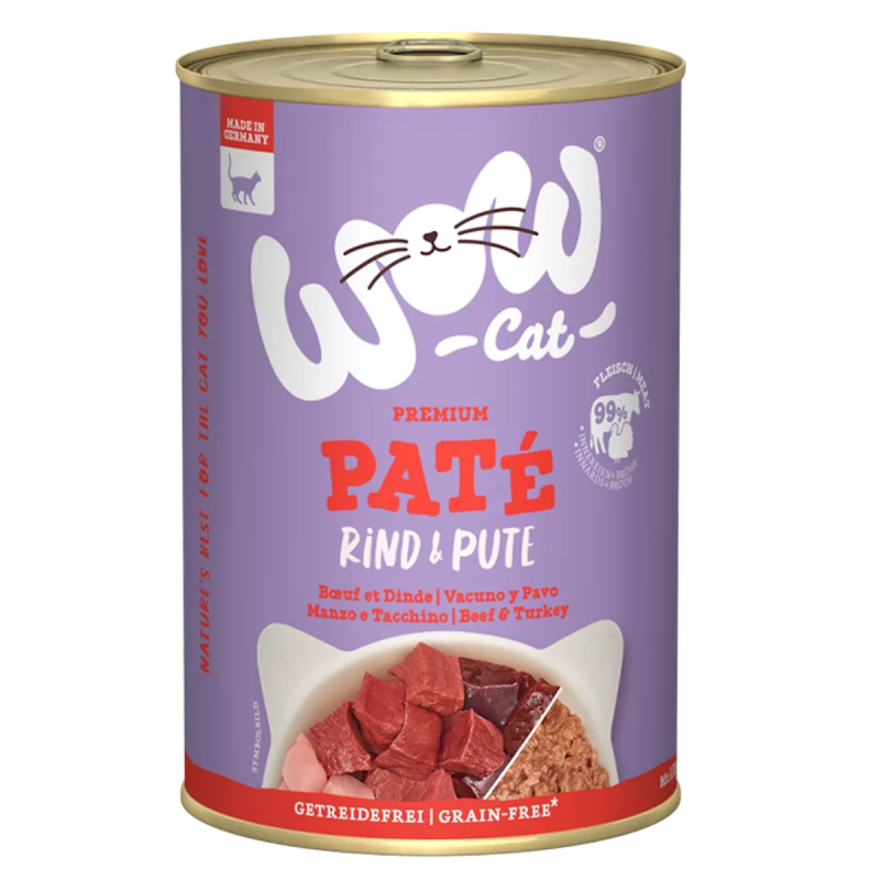 WOW Cat 400g Adult Rind&Pute