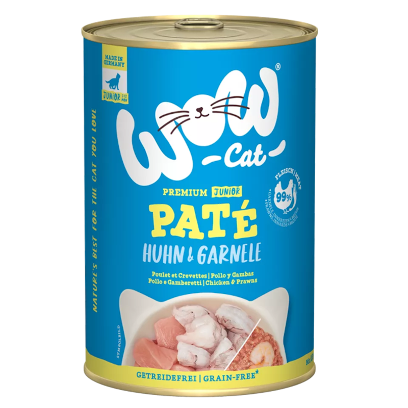 WOW Cat 400g Junior Huhn&Garnele