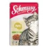 SCHMUSY Ragout Pouch in Jelly 100g Frischebeutel Katzennassfutter Sparpaket 44 x 100 Gramm Pute