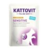 KATTOVIT Feline Diet Sensitive 85g Beutel Katzennassfutter Diätnahrung Sparpaket 48 x 85 Gramm Huhn & Pute