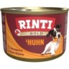 RINTI Gold 185g Dose Hundenassfutter Sparpaket 24 x 185 Gramm Adult Huhn