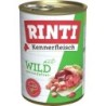 RINTI Kennerfleisch 400g Dose Hundenassfutter 48 x 400 Gramm Wild