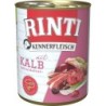 RINTI Kennerfleisch 800g Dose Hundenassfutter 12 x 800 Gramm Kalb