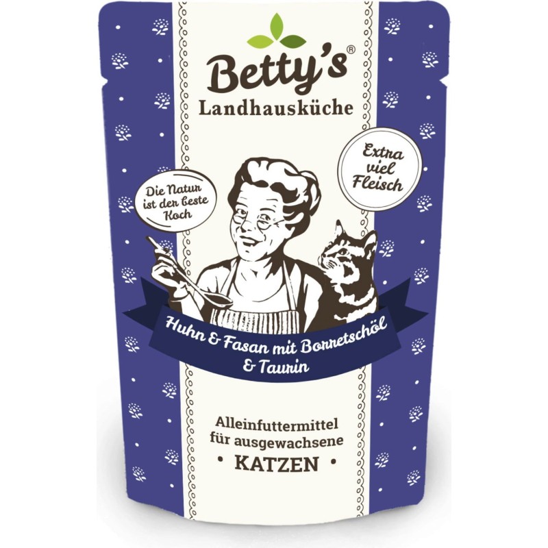 Betty's Landhausküche Frischebeutel Huhn & Fasan mit Borretschöl - 100 g