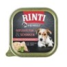 RINTI Feinest 150g Schale Hundenassfutter Sparpaket 22 x 150 Gramm Geflügel Pur & Schinken