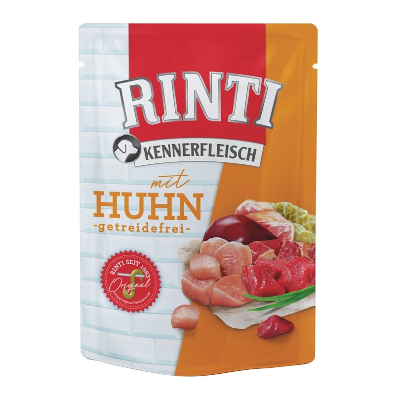 RINTI Kennerfleisch PB 400 Gramm Hundenassfutter 20 x 400 Gramm Huhn