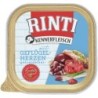 RINTI Kennerfleisch 300 Gramm Hundenassfutter Sparpaket 18 x 300 Gramm Geflügelherzen