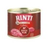 RINTI Singlefleisch Exclusive 185g Dose Hundenassfutter Sparpaket 24 x 185 Gramm Ziege Pur