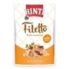 RINTI Filetto 100g Beutel Hundenassfutter 24 x 100 Gramm Huhn & Hühnerherzen in Jelly