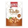 RINTI Filetto 100g Beutel Hundenassfutter Sparpaket 48 x 100 Gramm Huhn & Lamm in Jelly