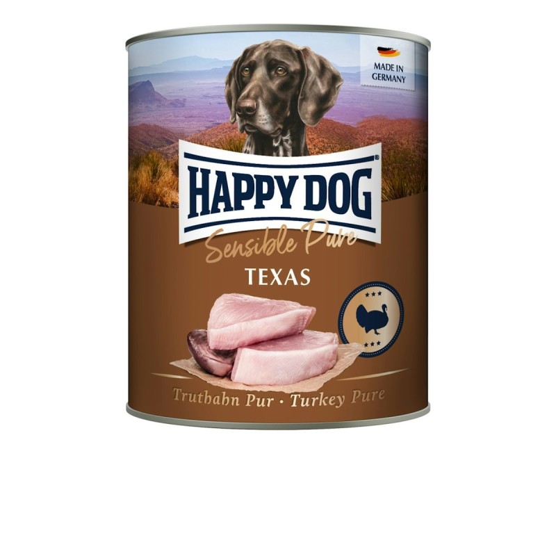 HAPPY DOG 800 Gramm Hundenassfutter Sparpaket 12 x 800 Gramm Truthahn Pur