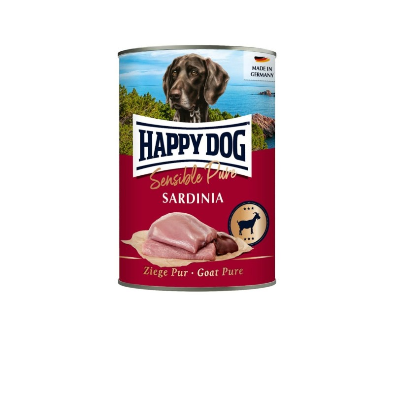 HAPPY DOG 400 Gramm Hundenassfutter 12 x 400 Gramm Ziege Pur