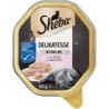 Sheba Delikatesse Gelee 85 Gramm Katzennassfutter Sparpaket 44 x 85 Gramm Geschnetzeltes mit Lachs