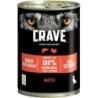 CRAVE 400 Gramm Hundenassfutter Sparpaket 12 x 400 Gramm Lachs & Truthahn