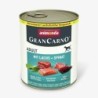 animonda Gran Carno Adult 800g Dose Hundenassfutter Sparpaket 12 x 800 Gramm Lachs + Spinat