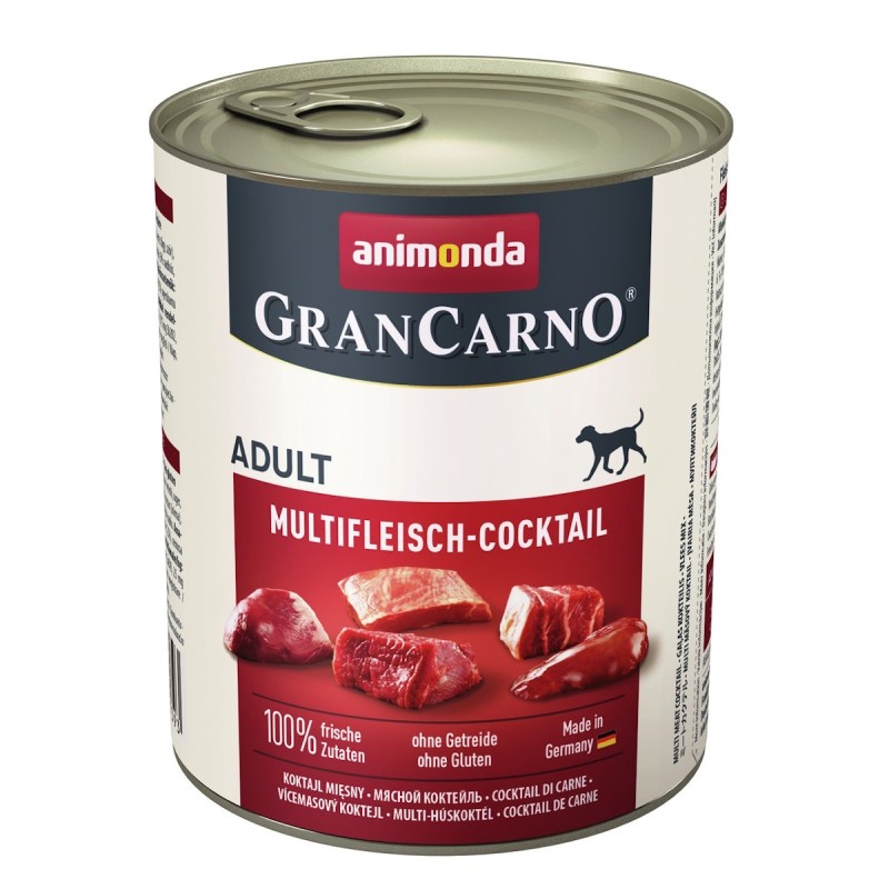 animonda Gran Carno Adult 800g Dose Hundenassfutter Sparpaket 12 x 800 Gramm Multifleisch-Cocktail