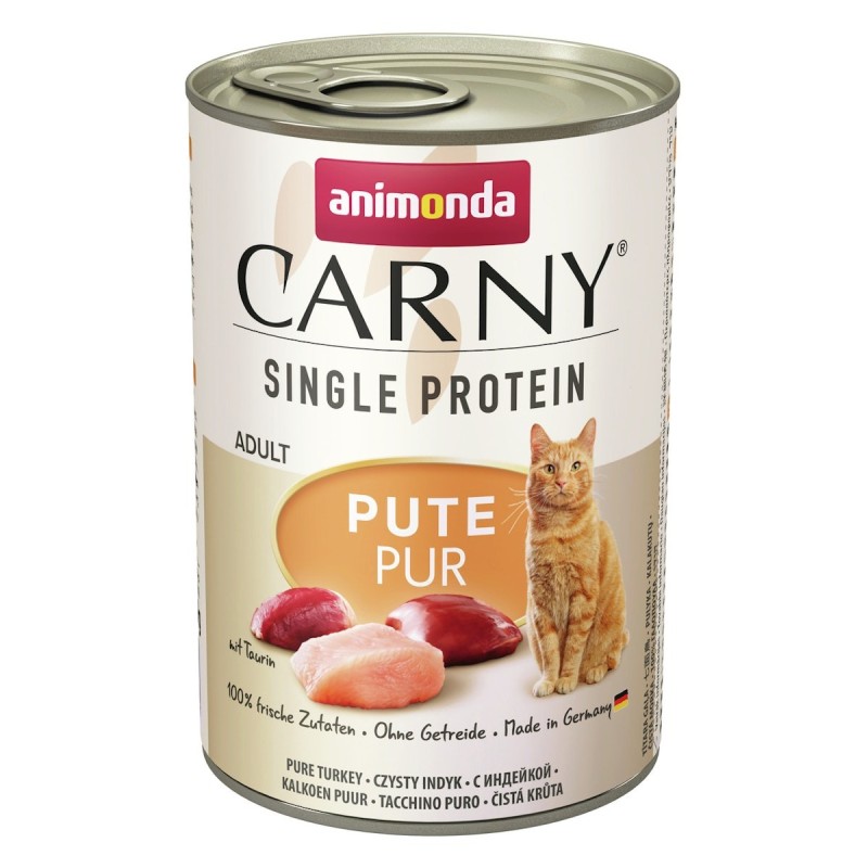 animonda Carny Adult Single Protein 400g Dose Katzennassfutter Sparpaket 12 x 400 Gramm Pute pur